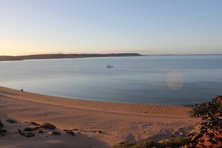 nice sand bay on Dolphin Island