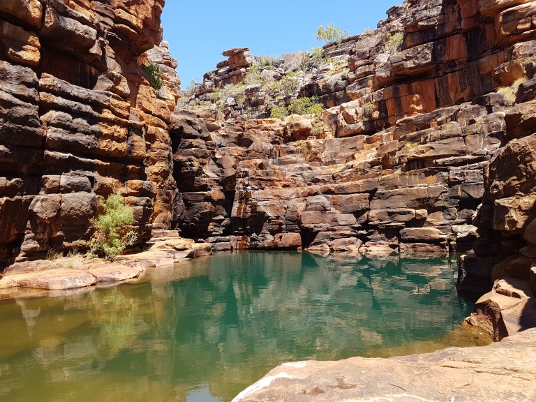 Larger pool at the top